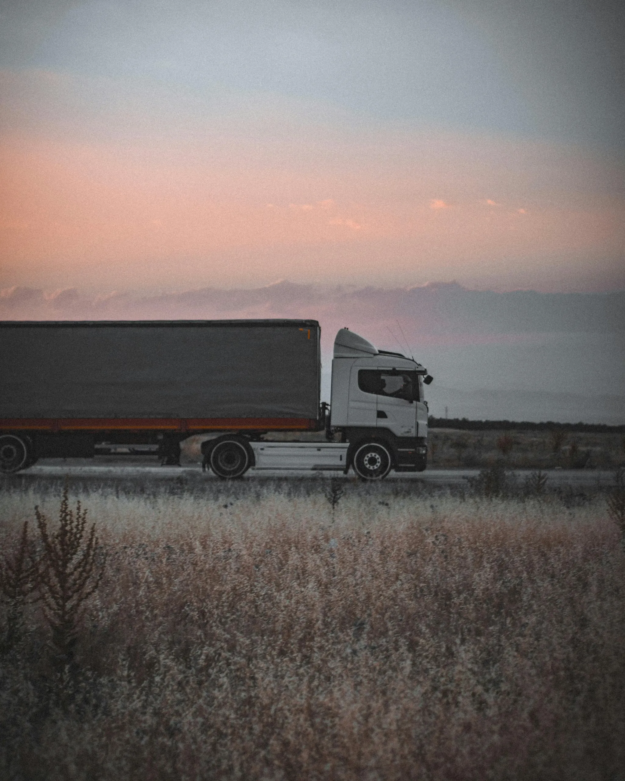 Sideview of cargo truck